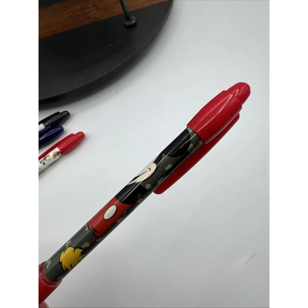 Lot Of Rare Disney Mickey Mouse Pens Bundle Of 4 NWOT Red, Blue, Black